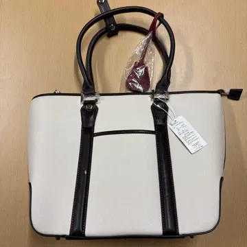 화이트 x 브라운 핸드백 FRB-011