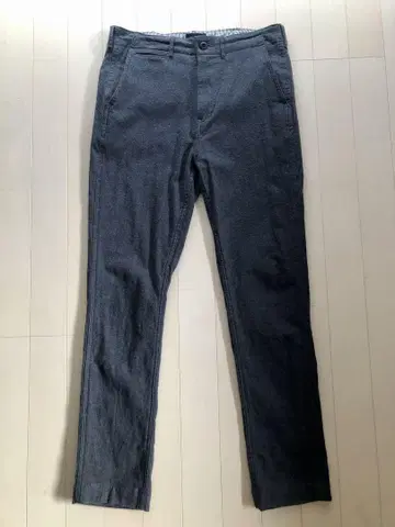 BEAMS 5 포켓 치노 팬츠 S 다크 그레이 슬랙스