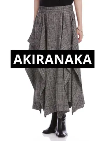 새상품 [ AKIRANAKA ] 트위드 비대칭 변형 롱 스커트