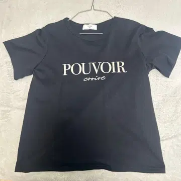 SLOBE IENA 블랙 T셔츠 POUVOIR