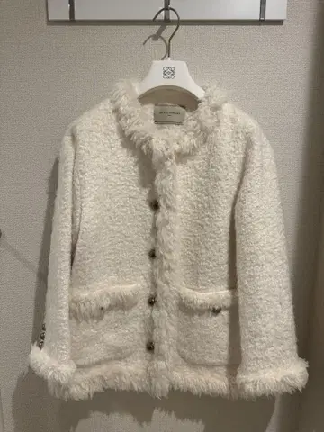 [ 새상품급 ] UNITED ARROWS 샤기 트위드 자켓