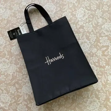 새상품 해롯 x 스와로브스키 콜라보 토트백 블랙