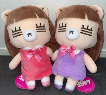 코레사와레코짱 BIG 봉제 인형 노멀 퍼플 2점 미사용 새상품