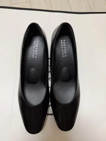 PERSON'S 블랙 펌프스 5cm 힐