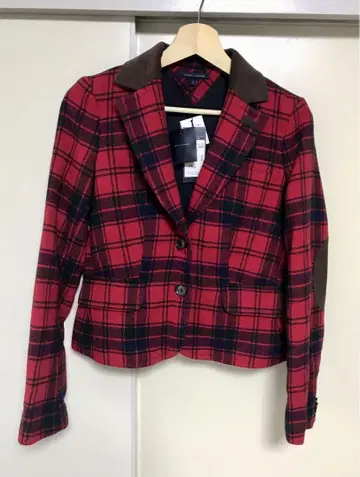 새상품 미사용 TOMMY HILFIGER 테일러드 자켓 체크 무늬