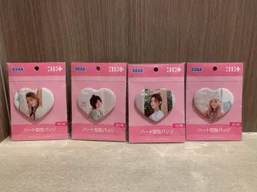 ILLIT 아이릿 하트형 캔뱃지 4종 세트