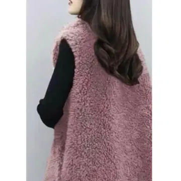 보아 베스트 푸들 베스트 핑크 브라운 핑크 브라운 보아