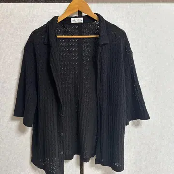 ZARA 블랙 반팔 가디건 M