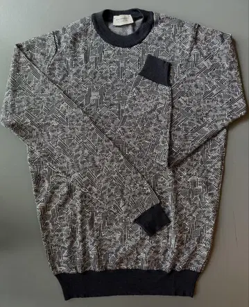 JOHN SMEDLEY 기하학 패턴 스웨터 M
