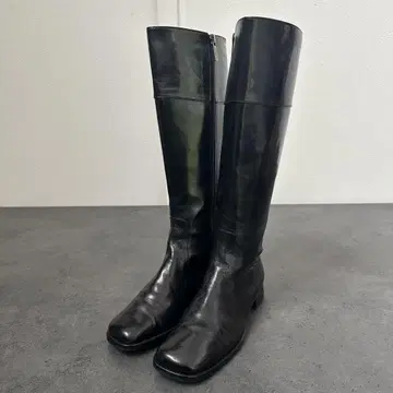 TRUSSARDI y2k Leather Long Boots Black
