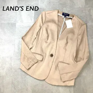 [ 새상품 택 포함 ] LAND'SEND 린넨 블렌드 자켓 베이지