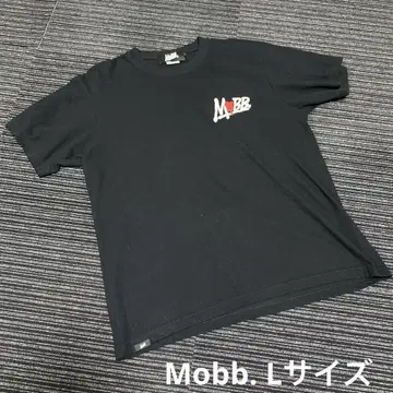 MOBB 블랙 T셔츠 하트 디자인 L