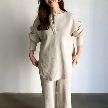 HOWDY 인기 서멀 셋업 ivory