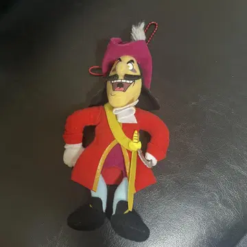 후크 선장 봉제 인형 키링
