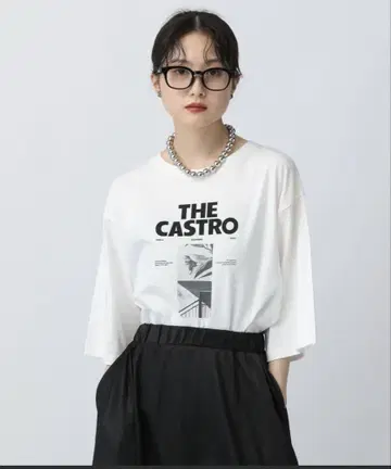 렙심 포토 프린트 T 6부 소매