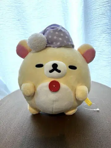 코리락쿠마 봉제 인형 (보라색 모자 포함)