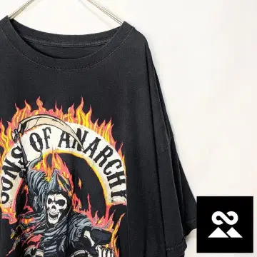 Sons of Anarchy 00'sUS 드라마 T셔츠 스컬 블랙