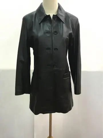 도쿄 스타일 젤라르 다렐 천연 가죽 라무 가죽 자켓 블랙