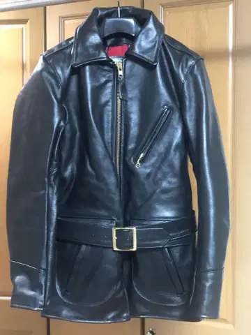 [묵직한 가죽] 반손 VANSON J 3/4 카 코트 블랙 36