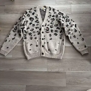 유나이티드 애로우즈 몽키타임 모헤어 가디건 레오파드