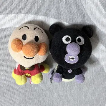 호빵맨 봉제 인형 아기 세균맨과 호빵맨 프리티 빈즈