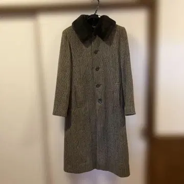 KEITH 울 롱 코트 브라운 계열 톨 사이즈 여성용