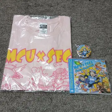 MCU x SEGA CD 티셔츠 키링 세트 M 사이즈