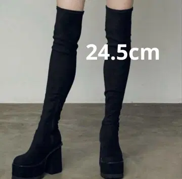 EMODA 스퀘어 핏 롱 부츠 L