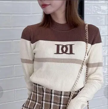 Darich 다리치 컬러 라인 DD 리브 니트탑