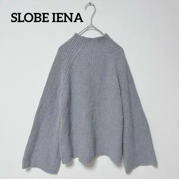 SLOBE IENA 그레이 니트 스웨터 긴팔 터틀넥