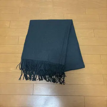블랙 프린지 머플러