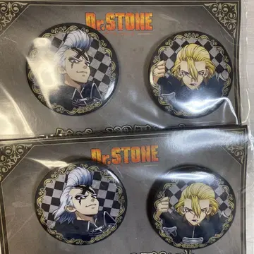 Dr.STONE 훼미리마트 스탠리 스나이더 제노 캔 배지 세트