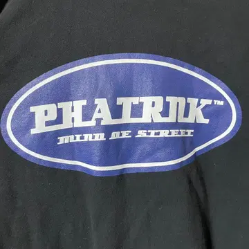 PHATRNK 팻랭크 맨투맨 트레이닝복 오벌 로고 블랙 M