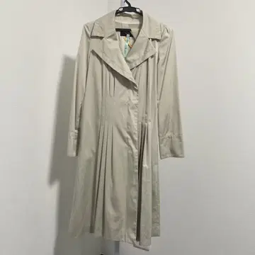 MATERIA MILANO 마테리아 턱 인서트 롱 트렌치코트