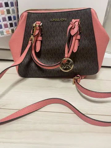 MICHAEL KORS 숄더백 브라운/핑크
