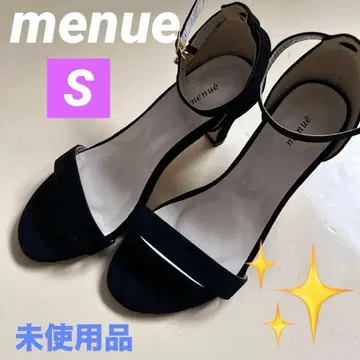 미사용 MENUE 므뉴 샌들 S 블랙 하이힐 펌프스 오픈토