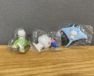 우사마루 x 추라우미 수족관 한정판 캡슐 토이 볼 체인 키링