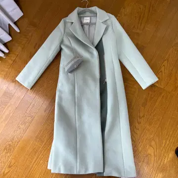 민트 그린 롱 코트 S 사이즈