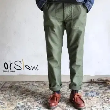 ORSLOW US ARMY 퍼티그 팬츠 베이커 팬츠 사이즈 3