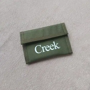 Creek 올리브 그린 3단 폴더형 지갑