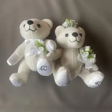 4C 웨딩 봉제 인형 2체 세트