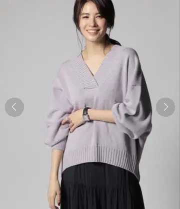 BABYLONE 볼륨 V넥 니트