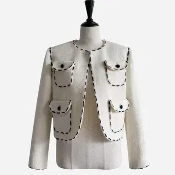sheller 셰리에 stitch tweed 자켓