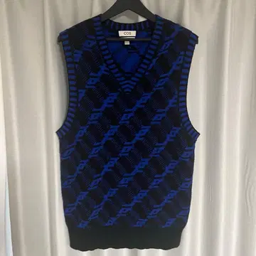 COS blue art motif best 코스