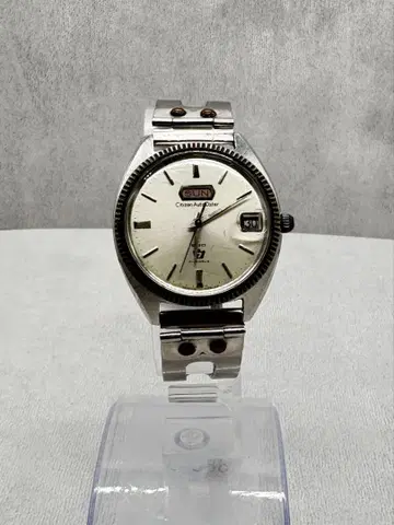 세이코 자동 와인딩 손목시계 실버