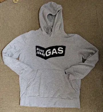 [ GAS ] 후드 부착 후드티 그레이