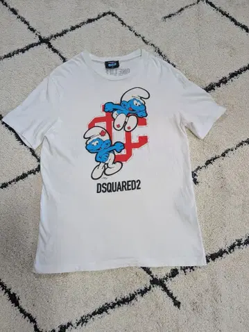 DSQUARED2 스머 콜라보 T셔츠
