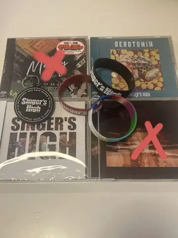 Singer's High CD 4장 + 러버 밴드 세트