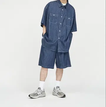FreshService / 라이트 데님 S/S 셔츠 M