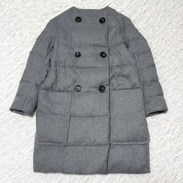 49AV junko shimada 노카라 롱 다운 코트 F 더블
